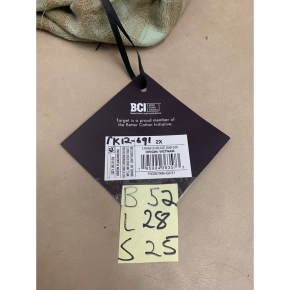 Womens Plus Size Plaid Crewneck Balloon Long Sleeve Flannel Blouse Ava & Viv Gre - Picture 3 of 8